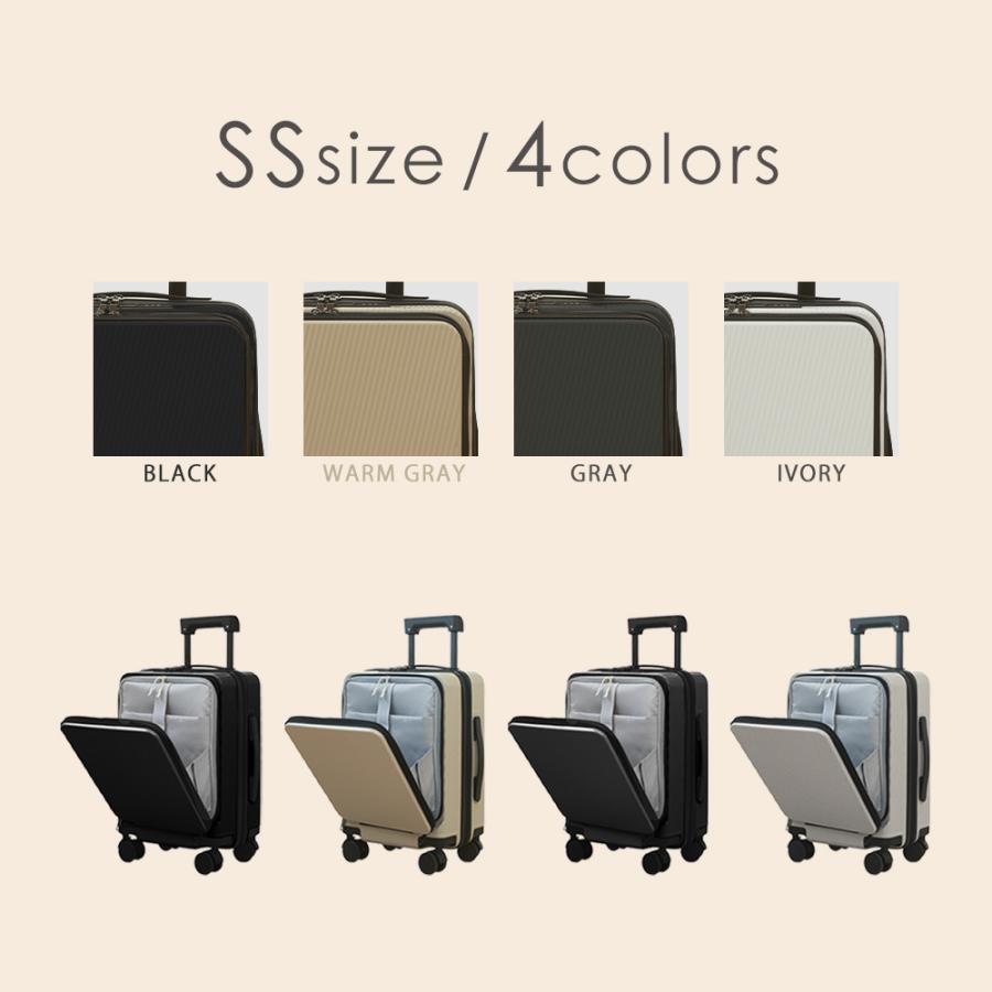 スーツケース キャリーケース ss フロントオープン 機内持ち込み 軽量 LCC 小型 静音 ダイヤル usb おしゃれ かわいい 旅行 キャリーバッグ 前開き 爆買 | PROEVO | 05