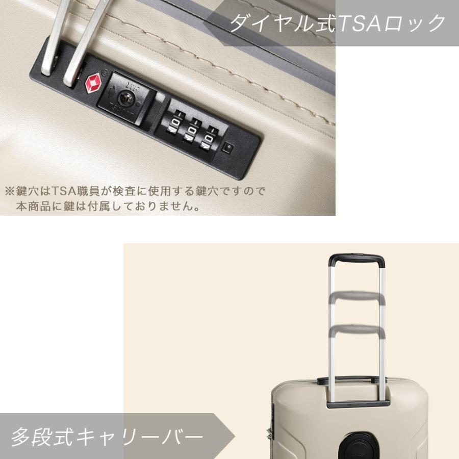 スーツケース キャリーケース 軽量 Mサイズ ｍ 拡張 割れに強い ポリカーボネート キャスター交換 ストッパー TSA ファスナー 旅行 国内 海外 3泊 5泊  爆買 | PROEVO | 16