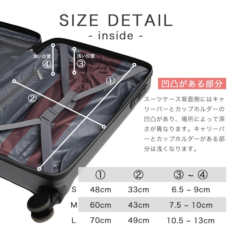 スーツケース キャリーケース 軽量 Mサイズ ｍ 拡張 割れに強い ポリカーボネート キャスター交換 ストッパー TSA ファスナー 旅行 国内 海外 3泊 5泊  爆買 | PROEVO | 19