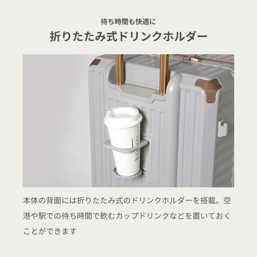 スーツケース キャリーケース Mサイズ ｍ フレーム 大容量 レトロ 静音 キャスター ブレーキ ストッパー TSAロック BOX 旅行 国内 海外 | PROEVO | 19