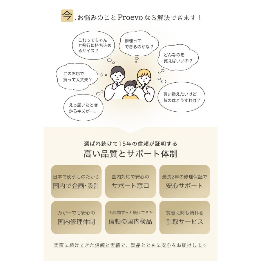 PROEVO スーツケース キャリーケース ビジネスキャリー s フロント