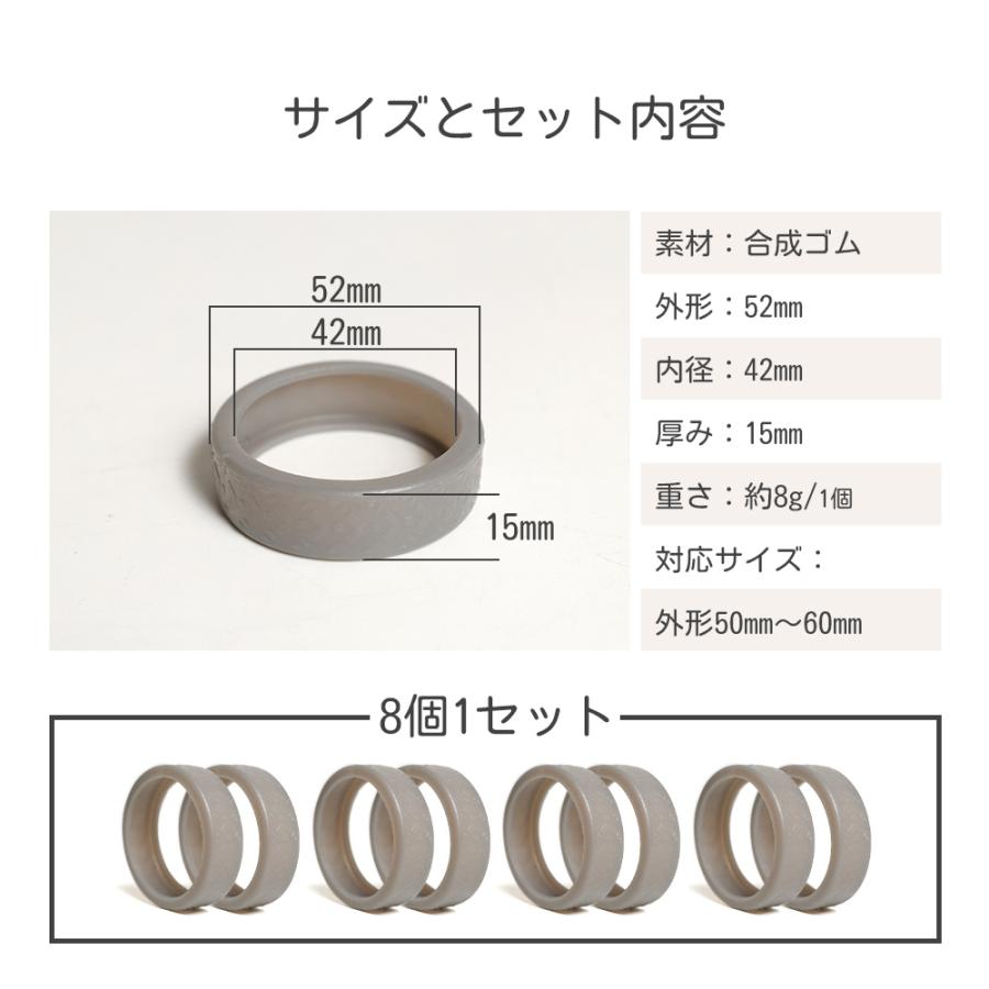 【8個入り】 キャスターカバー タイヤカバー ダブルキャスター対応 スーツケース キャリーケース 騒音軽減 衝撃吸収 傷防止 車輪カバー お手入れ簡単 水洗いOK | PROEVO | 10