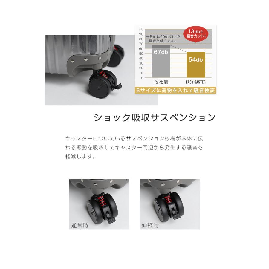【六角軸】Proevo EASY CASTER 交換用タイヤ 4個セット 50mm 55mm プロエボ 交換用 静音キャスター サスペンション スーツケース キャリーケース | PROEVO | 12