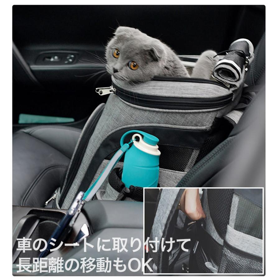 ペットキャリー バッグ 犬 猫 小動物 ペット リュック Mサイズ リュック型 飛び出し防止 折りたたみ 小型犬 散歩 通院 防災 避難 通気性抜群 キャリーバッグ スリング