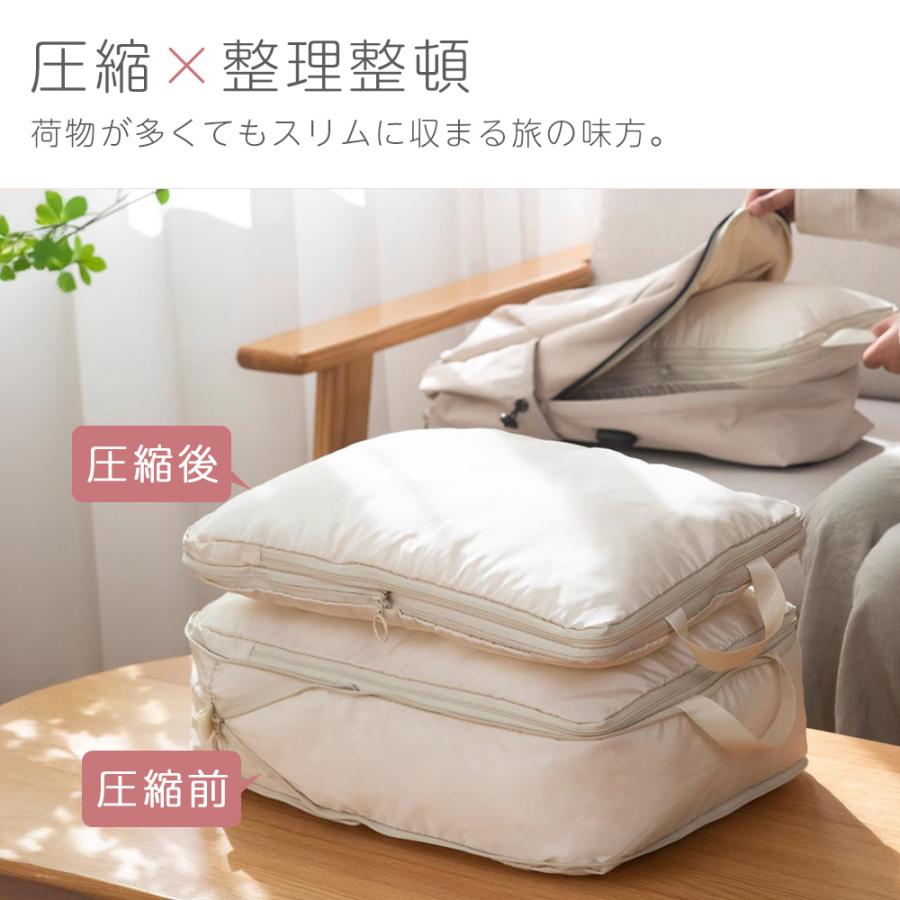 6点セット 圧縮 トラベル ポーチ 衣類スペース 旅行 収納ポーチ トラベルポーチ 撥水 圧縮袋 軽量 出張 旅行 ファスナー シンプル おしゃれ パッキング 整理 |  | 07