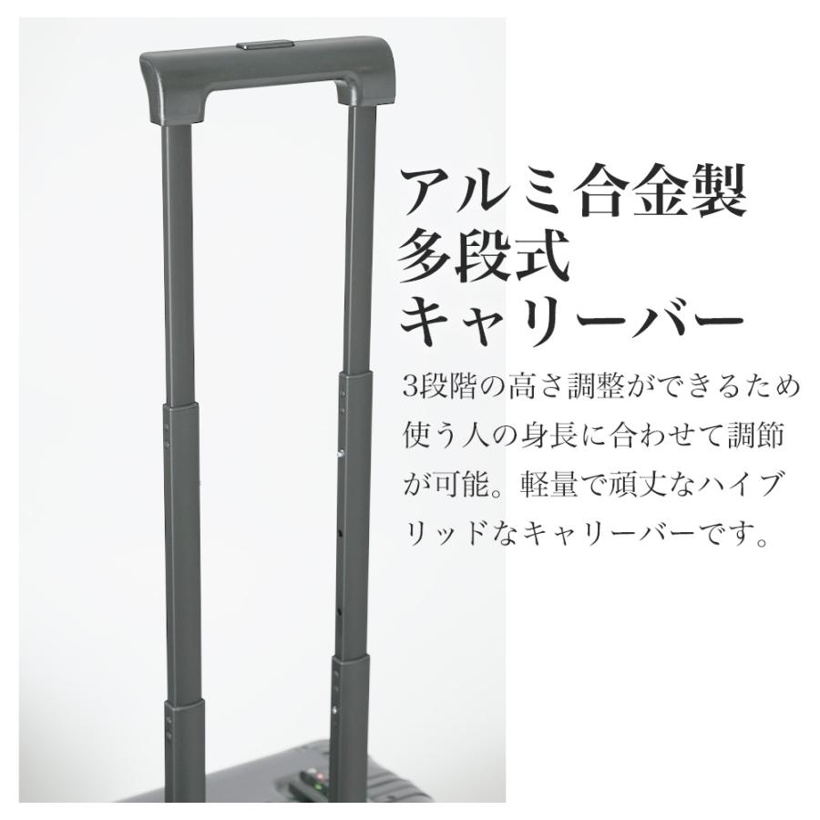 PROEVO スーツケース キャリーケース アルミ Sサイズ s 横型 静音8輪