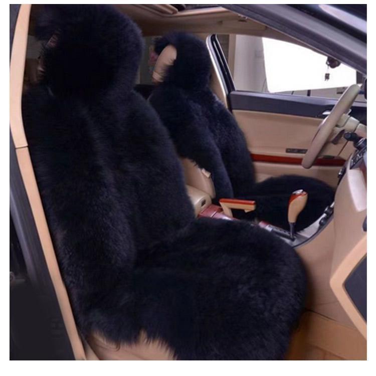 車用 シートカバー 前座席用 ファー もこもこ ふわふわ あったか 車 