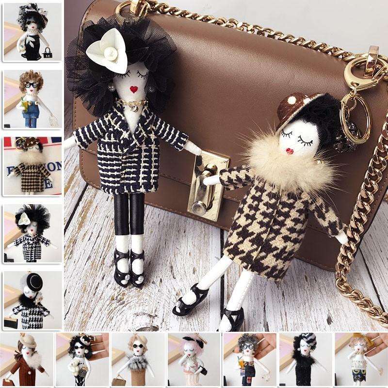 バッグチャーム キーホルダー ドールチャーム レディース かわいい