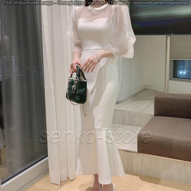 パーティードレス レディース ブラック ホワイト シースルー タイト ワンピ ワンピース 結婚式 パーティ 成人式 お呼ばれ 花嫁 二次会 フォーマル |  | 14