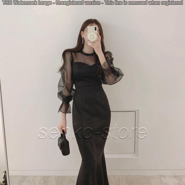 パーティードレス レディース ブラック ホワイト シースルー タイト ワンピ ワンピース 結婚式 パーティ 成人式 お呼ばれ 花嫁 二次会 フォーマル |  | 04