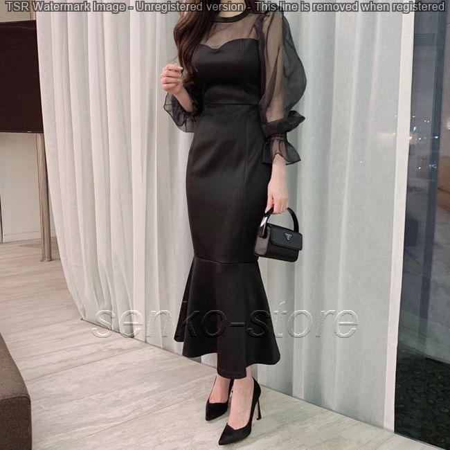 パーティードレス レディース ブラック ホワイト シースルー タイト ワンピ ワンピース 結婚式 パーティ 成人式 お呼ばれ 花嫁 二次会 フォーマル |  | 06