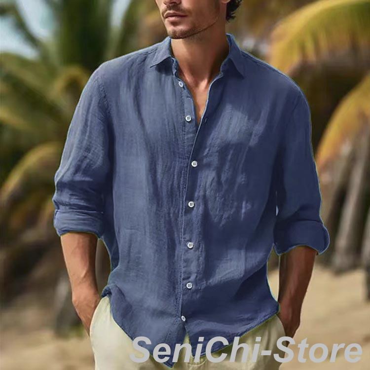 リネン シャツ メンズ 麻 麻シャツ リネンシャツ カジュアルシャツ 綿