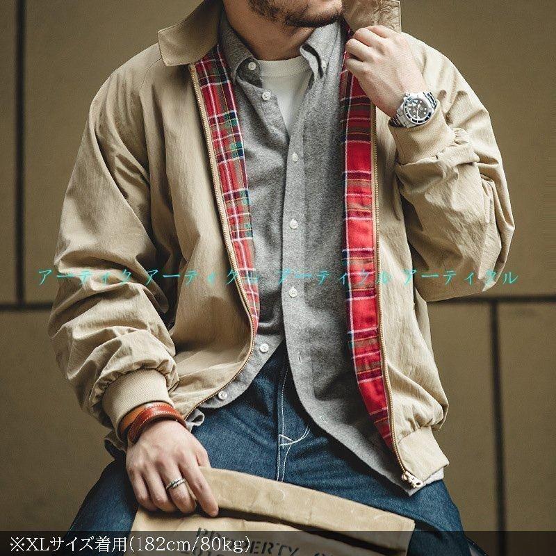 ハリントンジャケット スイング おしゃれ メンズ 男性 無地 ゆったり