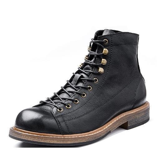 【爆買】モンキーブーツ ラインマンブーツ レースアップレザー カジュアル メンズ 男性 ブラック ブラウン 歩きやすい モンキーブーツ ラインマンブーツ レースアップレザー カジュアル