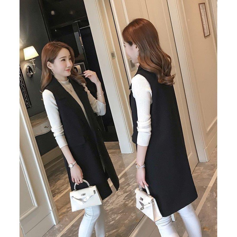 ロング ジレ コート ジレンチ レディース ノースリーブジャケット