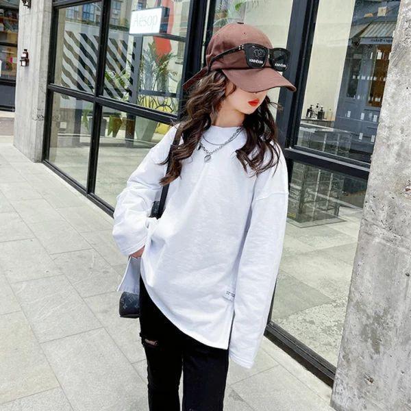 特価】キッズ ロンT シャツ 女の子 長袖 カットソー 無地子供服 裏起毛