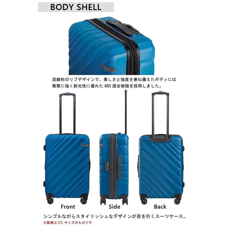 スーツケース ACE エース 36L 拡張時 43L 機内持ち込み キャリーケース 1-2泊用 4輪 TSAロック エキスパンダブル機能 オーバル ジッパー :ace358:旅行用品の専門店 コンサイス 通販 スーツケース・キャリーバッグ 機内持ち込み 拡張 ACE DESIGNED BY ACE IN JAPAN オーバル 36リットル→拡張時43リットル ジッパータイプ キャリーケース 06421