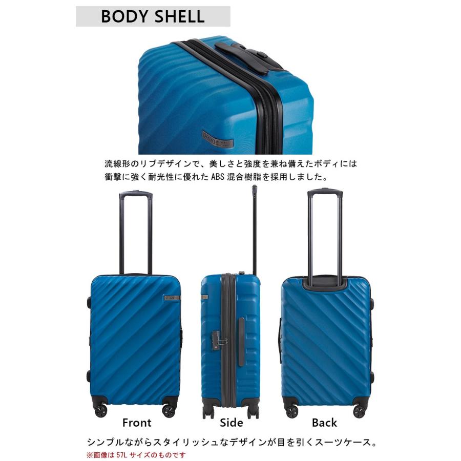 スーツケース ACE エース 90L 拡張時 111L キャリーケース 5-7泊用 4輪 TSAロック エキスパンダブル機能 オーバル