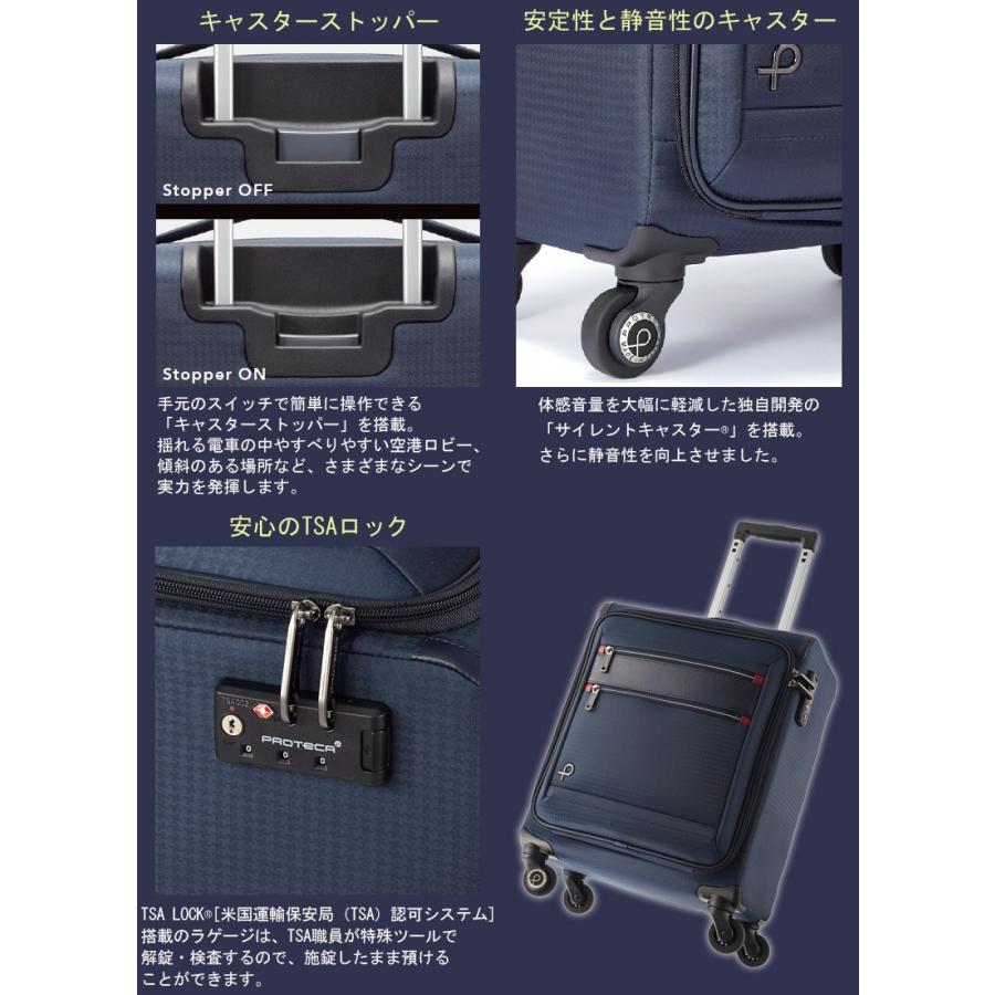 スーツケース Ace エース 日本製 29l 機内持ち込み キャリーケース 1 2泊用 4輪 キャスターストッパー付き プロテカ フィーナst Ace391 旅行用品の専門店 コンサイス 通販 Yahoo ショッピング