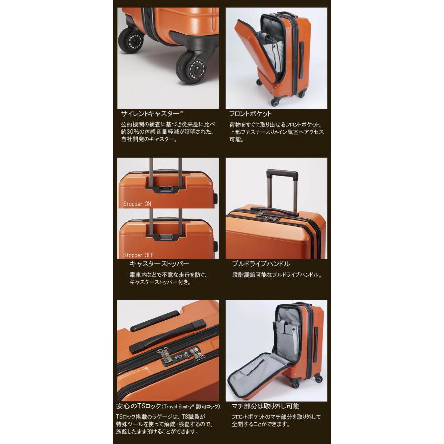 ProtecA スーツケース キャリーケース 機内持ち込み 正規品 2-3泊対応