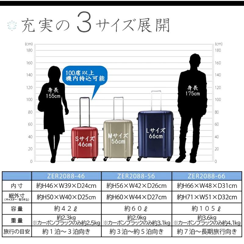ZERO GRA 送料無料 正規品 スーツケース シフレ siffler 105L キャリー