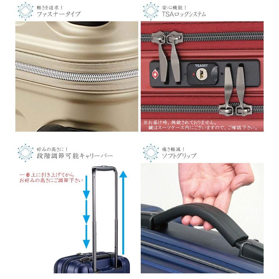ZERO GRA スーツケース キャリーケース 機内持ち込み 正規品 シフレ