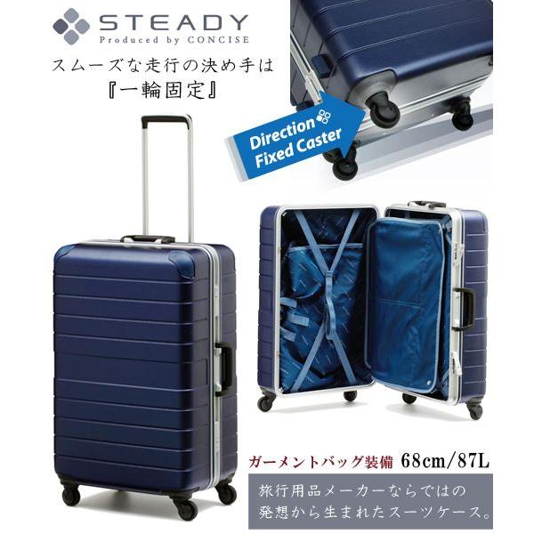 絶対一番安い スーツケース Steady ステディー 87l キャリーケース 5 7泊用 4輪 Tsaロック Steady ステディー フレームスーツケース Csthz 87 安い Copticchamber Com