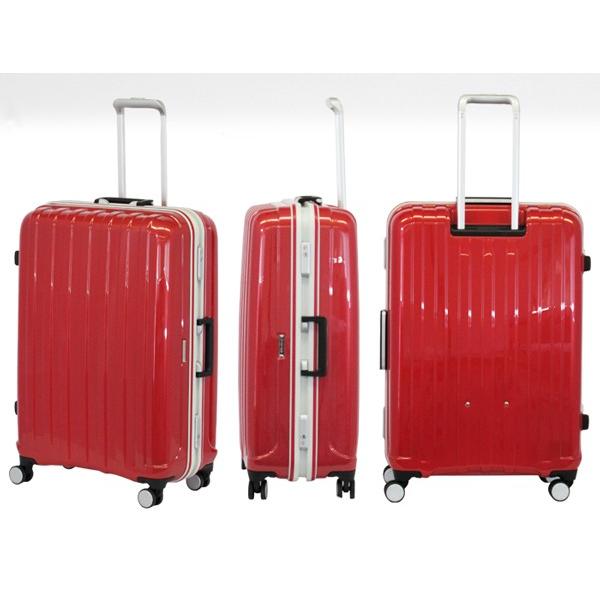 代引き人気 スーツケース サンコー 【新品/未使用】SUNCO レッド 60