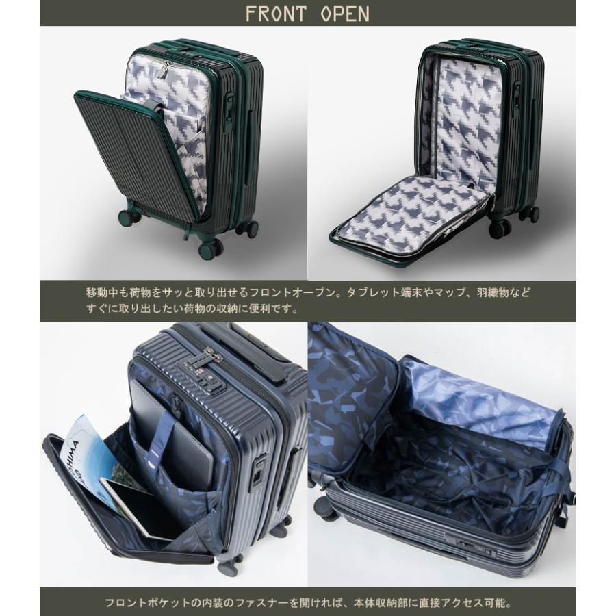 イノベーター 38l キャリーケース グレー 機内持ち込み innovator（イノベーター） スーツケース キャリーケース ハード 拡張