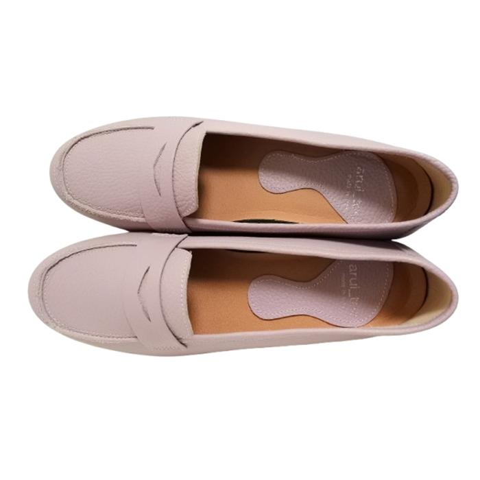 arui_toe 1702 ラベンダー イタリアンレザー本革軽量ローファー 送料