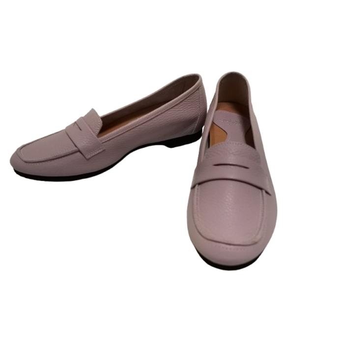 arui_toe 1702 ラベンダー イタリアンレザー本革軽量ローファー 送料