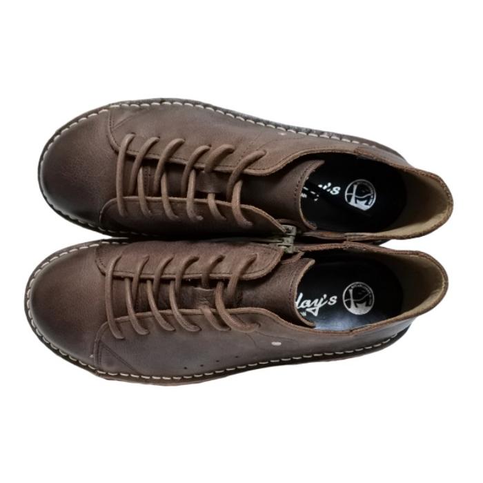 シャネル カメリア センタージップ レザースニーカー ココ ダークブラウン