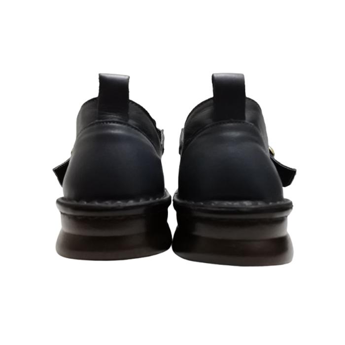 インコルジェ8005 ダークネイビー ベルト付カジュアルシューズ 送料