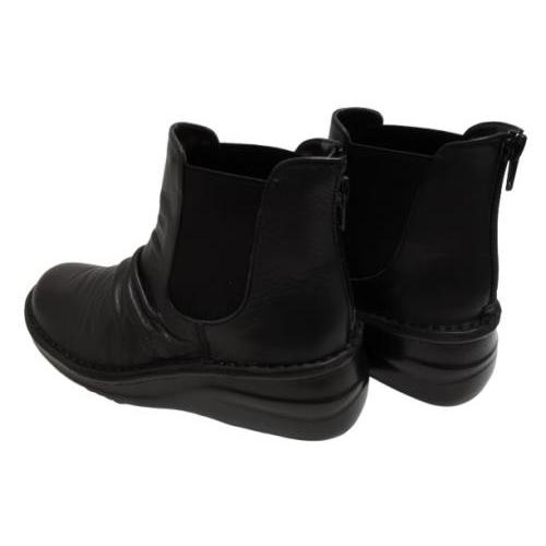 インコルジェ 8313K ブラック 23cm 本革 レディース ブーツ In Cholje インコルジェ ブーツ レディース 本革 日本製 ショート