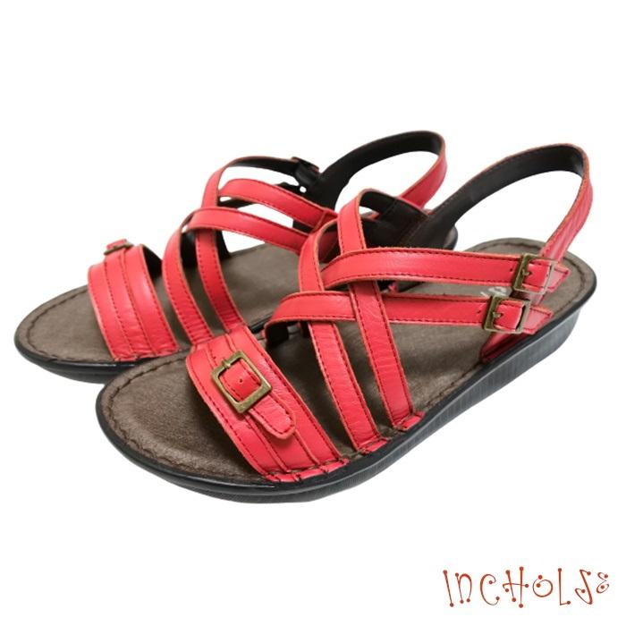 インコルジェ 84 レッド 幅広甲高コンフォートシューズの通販なら Web店 こうべたびくつ