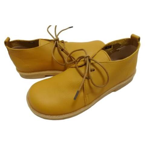 かぼちゃの馬車 CA-210 キャメル くたっとやわらか本革靴紐シューズ