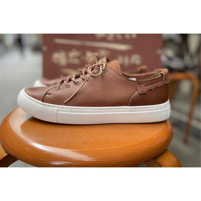 ant-riche YR0100M ブラウン MENS AKAUSHI レザースニーカー 送料無料