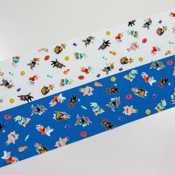 半衿 東レ シルジェリー ひとしお 日本製 おしゃれ 柄 通年 うさぎ