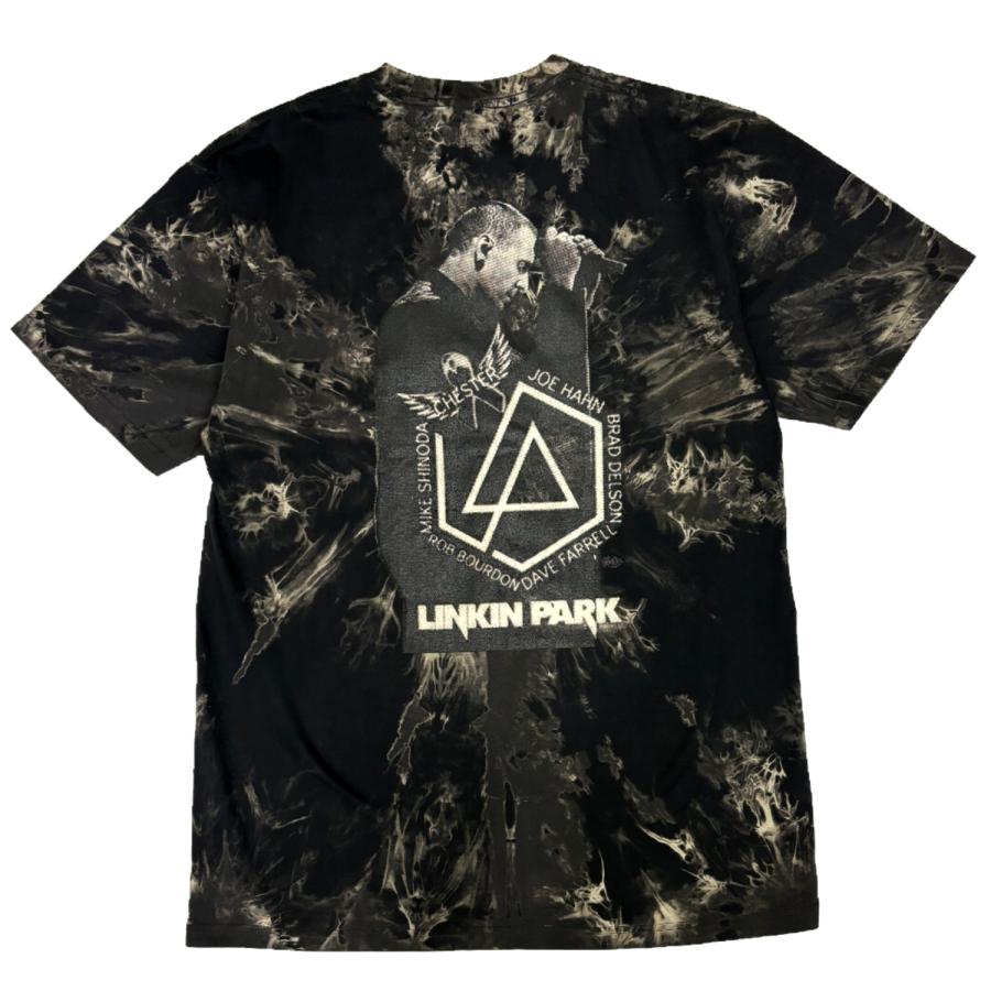 リンキンパーク Linkin Park バンド Tシャツ 半袖 タイダイ ブラック 黒｜tabisora｜02