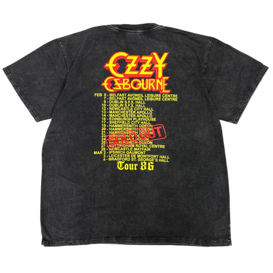 オジーオズボーン Ozzy Osbourne バンド Tシャツ 半袖 ストーンウォッシュ ユニセックス｜tabisora｜02