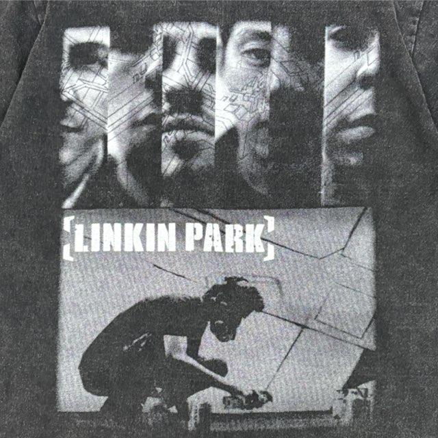 リンキンパーク Linkin Park バンド Tシャツ 半袖 ストーンウォッシュ ブラック 黒｜tabisora｜04