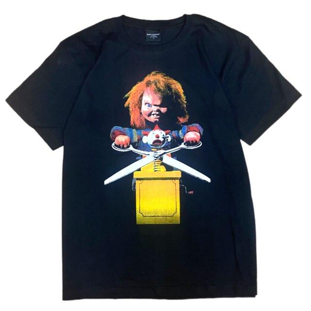 映画 Tシャツ チャッキー チャイルドプレイ 半袖 メンズ レディース 黒