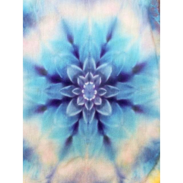 ハンサム染め スカート クールなタイダイカラー 幻想的な大曼荼羅