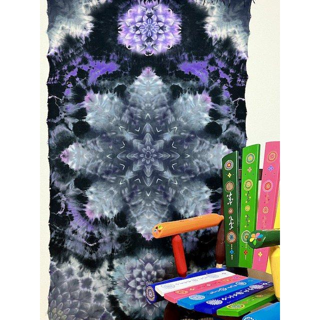 タイダイ染め タペストリー Hippies Dye最新作 「雪 花 夜」 : 旅空