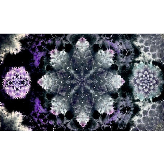 タイダイ染め タペストリー Hippies Dye最新作 「雪 花 夜」 : 旅空