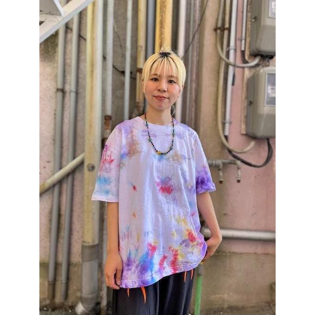 タイダイ染め ビッグシルエット Tシャツ カラフル ムラ染め Hippies