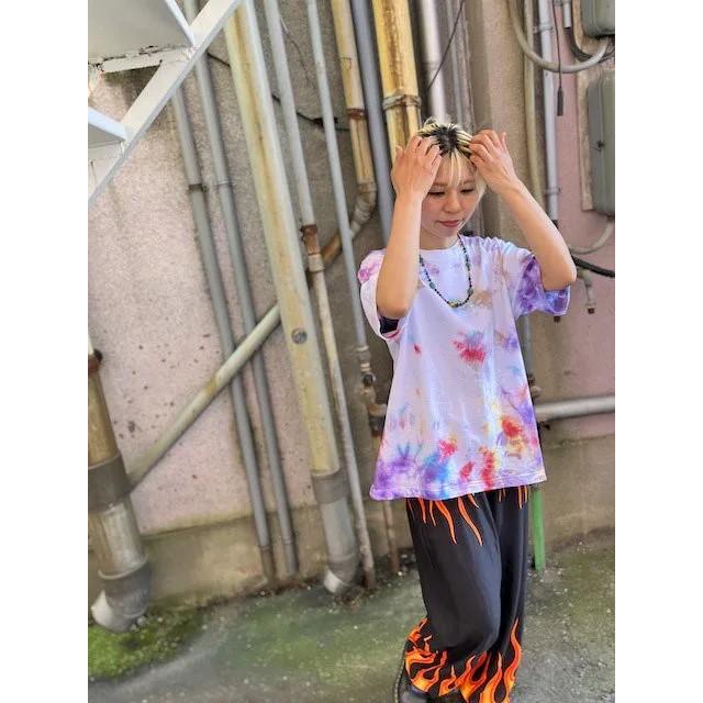 タイダイ染め ビッグシルエット Tシャツ カラフル ムラ染め Hippies