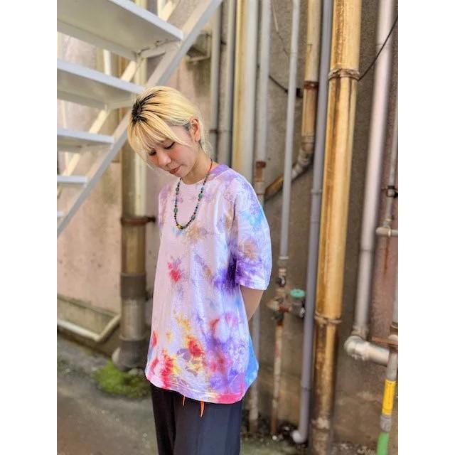 タイダイ染め ビッグシルエット Tシャツ カラフル ムラ染め Hippies