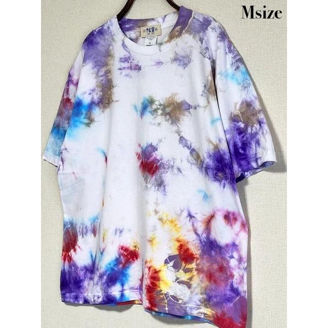 カラフルタイダイ タイダイ染め ビッグシルエット Tシャツ カラフル ムラ染め Hippies