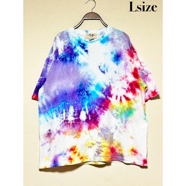タイダイ染め ビッグシルエット Tシャツ カラフル ムラ染め Hippies